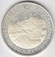 Jugoszlávia 1973. "Tito-30. évforduló" Ag emlékérem (8.01g/0.925/28mm) T:PP Dísztokban
Yug...