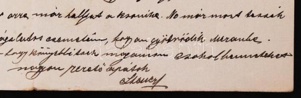 1912 Steuer Ábrahám szatmári rabbi saját kézzel írt levele / Rabbi from Satu Mare autograph letter