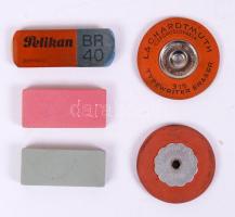 5 db különféle írógépradír / typewriter erasers