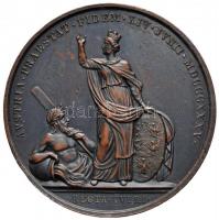 Ausztria / Bécs 1835. "I. Ferdinand / A rendek hódolata" Br emlékérem. Szign: Josef Daniel...