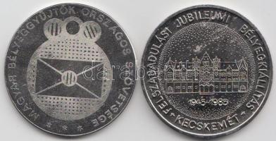 1984. "MÉE - Levélbélyeggyűjtők Első Hazai Egyesülete" ffém emlékérem T:BU + 1985. "M...