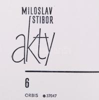 1960-1970 Miloslav Stibor (1927-2011) 12db finoman erotikus, művészi aktkompozíciója. Hátoldalán sze...