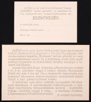 1908 A koronázási jubileumra induló magyar küldöttség hajóútjára jelentkezésre szolgáló DDSG nyomtatványok / DDSG printed matter for a trip for the Emperor's Anniversary