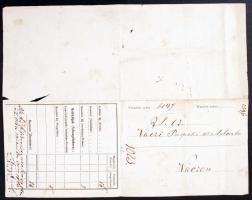 1863 DDSG fuvarlevél / DDSG bill of freight