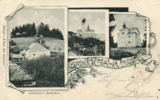 Fraknó Wutzlhofer's guest house, Rosalia chapel, castle (fa)