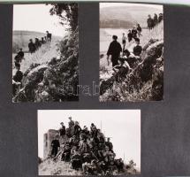 1949-1957 Osztályunk története, fotóalbum 110 fotóval: csoportképek, zászlóavatás, Esztergom, Veszpr...