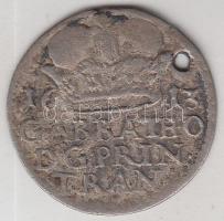 Erdély 1613NB Garas Ag "Báthory Gábor" Nagybánya (1.56g) T:3 Ly. Transylvania 1613NB Grossi Ag "Gabriel Bathory" Baia Mare (1.56g) C:F holed Unger (Erdély) 187., Huszár 290.