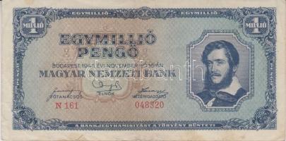 1945-1946. 10db különféle pengő bankjegy T:II-,III