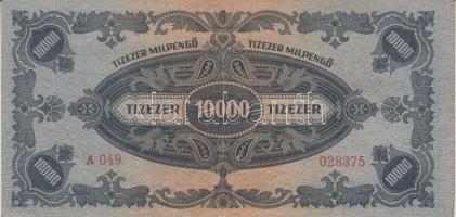 1945-1946. 10db különféle pengő bankjegy T:II-,III