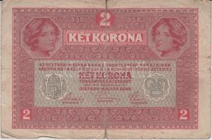 1916. 1K "Deutschösterreich" felülnyomással + 1917. 2K + 1919. 5K "Magyar Postatakaré...