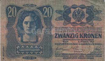 1916. 1K "Deutschösterreich" felülnyomással + 1917. 2K + 1919. 5K "Magyar Postatakaré...