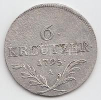 Ausztria 1795A 6Kr Ag T:2 Austria 1795A 6 Kreuzer Ag C:XF  Krause KM#2127