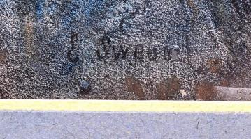 Swebach, Eduard Bernard (1800-1870): Megbokrosodott ló. Színezett litográfia, papír, jelzett a liton...