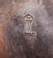 Alpakka morzsalapát, jelzett, 22×16 cm