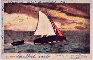 Balatoni vitorlások, 149 db háború előtti képeslap
