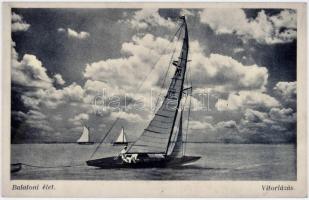 Balatoni vitorlások, 149 db háború előtti képeslap