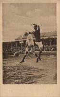 Svéd-magyar válogatott 1913, 'Bodnár faultolja a svéd kapust' / Swedish and Hungarian national football team, 1913