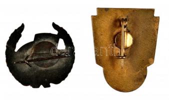 ~1960. "MHRT" 10 éves szolgálati jelvény zománcozott + "Romania Croaziera Transilvani...