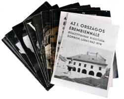 Az I.II.,III.,....X. Országos Érembiennále Díjazottainak Kiállítása Sopron 1978-1996. 10db kiadvány