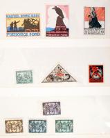 Hadisegély, hadikölcsön 10 db segély és reklámbélyeg / War aid 10 stamps