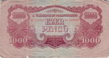 1944. 1000P "A Vöröshadsereg Parancsnoksága" T:III-