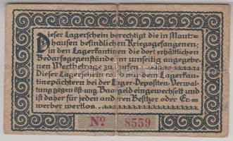 Ausztria / Mauthausen / hadifogolytábor ~1916. 1K T:III-
Austria / Mauthausen / war prison camp ~191...