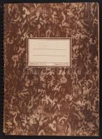 cca 1950-1960 1434 darabos vegyes gyufacímke gyűjtemény szépen rendezve füzetben: Portugál, Német, B...