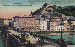 Salzburg Staatsbrücke, Kapuzinerberg (Rb)