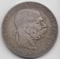 Ausztria 1900. 5K Ag T:3
Austria 1900. 5 Corona Ag C:F
Krause KM#2807