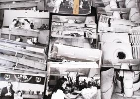 cca 1980-1990 Metróval kapcsolatos 96 db fotó, ünnepségek, műszaki és egyéb jármű képek