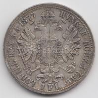 Ausztria 1877. 1Fl Ag "Ferenc József" T:3 Austria 1877. 1 Florin Ag "Franz Joseph" C:F Krause KM#2222