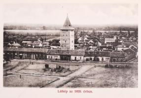 cca 1900 A nagyszalontai Arany emlékmúzeum 13 lapos kihajtható leporelló