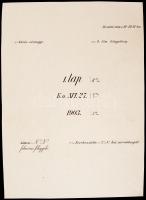 cca 1900 Lenke, Margitháza és környéke térképe 20x30 cm