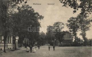 Ruhnow, Runowo; Bahnhof, railway station