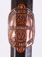 1995 Balatonfüredi bányásztalálkozó emlékfokos botjelvénnyel / Miners meeting 90 cm