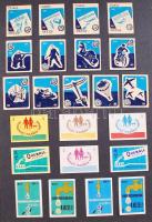 kb 1500 darabos magyar gyufacímkegyűjtemény szépen rendezett, kartonlapokon