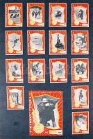 kb 1500 darabos magyar gyufacímkegyűjtemény szépen rendezett, kartonlapokon