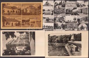31 db modern, fekete-fehér magyar városképes lap / 31 modern, black and white Hungarian postcards