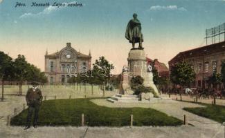 Pécs zsinagóga, Kossuth-szobor (EK)