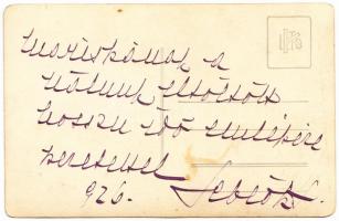 Sebeők Sára operaénekesnő saját kezű aláírása fotó képeslapon