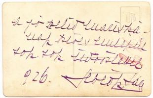 Sebeők Sára operaénekesnő saját kezű aláírása fotó képeslapon