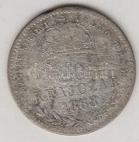 1868KB 20Kr Ag "Magyar Királyi Váltó Pénz" T:3-