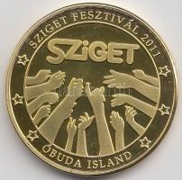 2011. "Budapest Sziget Fesztivál" aranyozott emlékérem (32mm) T:PP