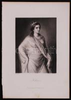 1864 Gretchen; Helena. 2db acélmetszet. Forrás: Friedrich Pecht: Goethe-Galerie. Charaktere aus Goet...