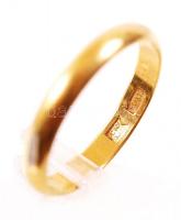 21 K orosz jelzésű arany (Au) karikagyűrű / 21 carat Russian gold ring 0,875, 1,9g, size: 57