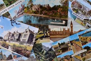 66 db modern, angol képeslap / 66 modern UK postcards