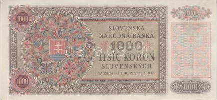 Szlovákia 1940. 1000K (2x) sorszámkövető T:II
Slovakia 1940. 1000 Korun (2x) seqeuntial serials C:XF