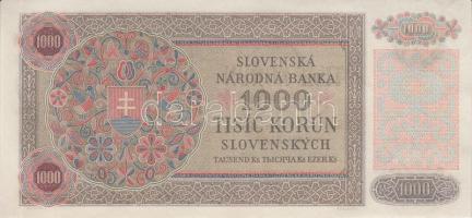 Szlovákia 1940. 1000K (2x) sorszámkövető T:II
Slovakia 1940. 1000 Korun (2x) seqeuntial serials C:XF