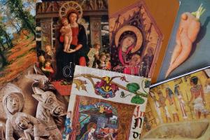 56 db modern festmény reprodukciós és művész képeslap / 56 Art reproduction postcard