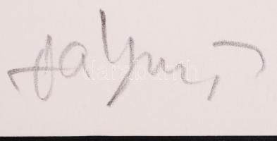 Váczy Jépont Tamás (1948-2008): Infark­tus után, grafikai sorozat, 12+1 db, szita 100/5, papír, jelz...